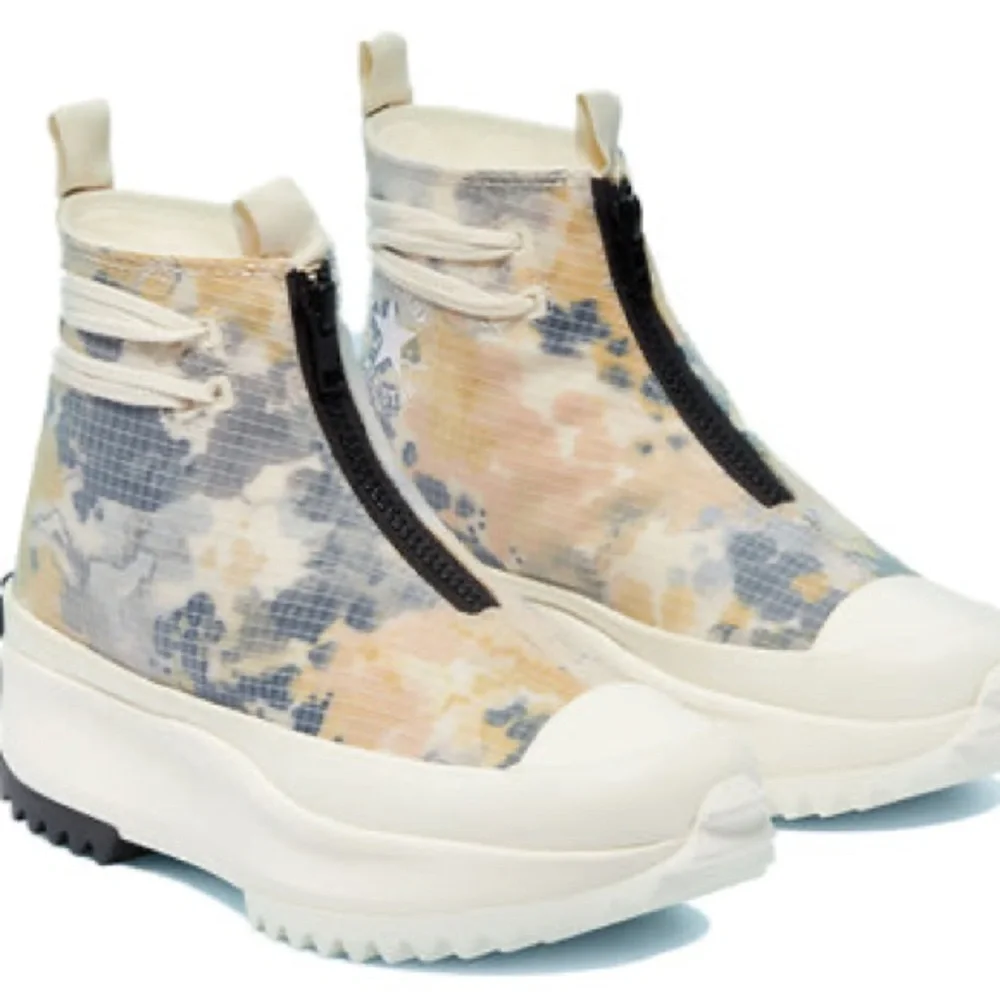 New Converse Women's Run Star Hike High Top Platform Egret/White/Black - Picture 4 of 9